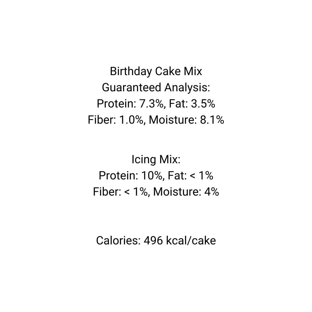 Dog Birthday Cake Kit W186