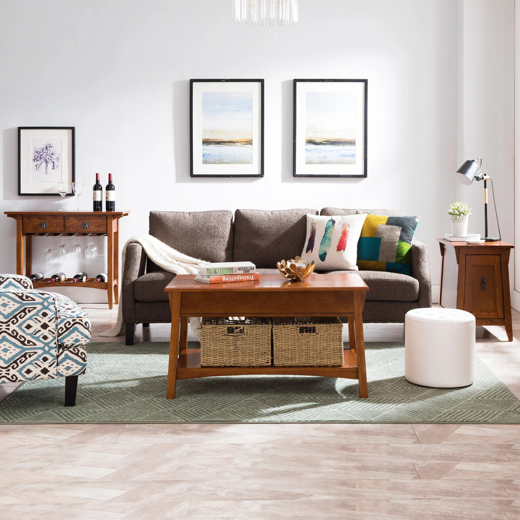 Solid Wood Mission End Table for Living Room and Bedroom Q2446