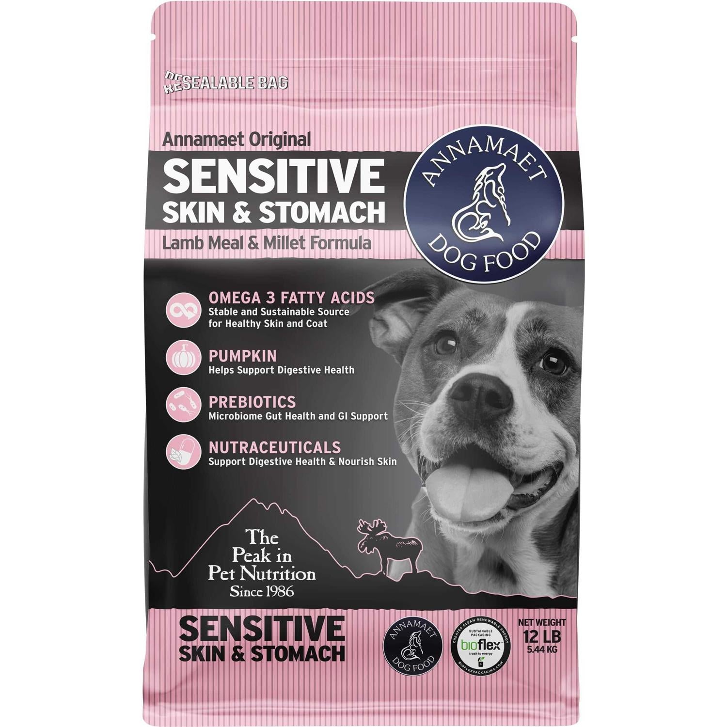 Annamaet Original Sensitive Skin &amp; Stomach Dry Dog Food - Pet Supplies online store