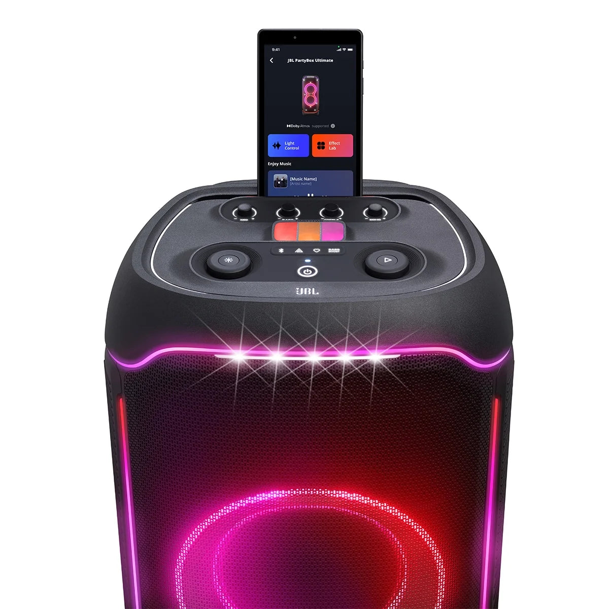 Waterproof Wi-Fi Party Speaker with Dolby Atmos and Lighting Effects A32227