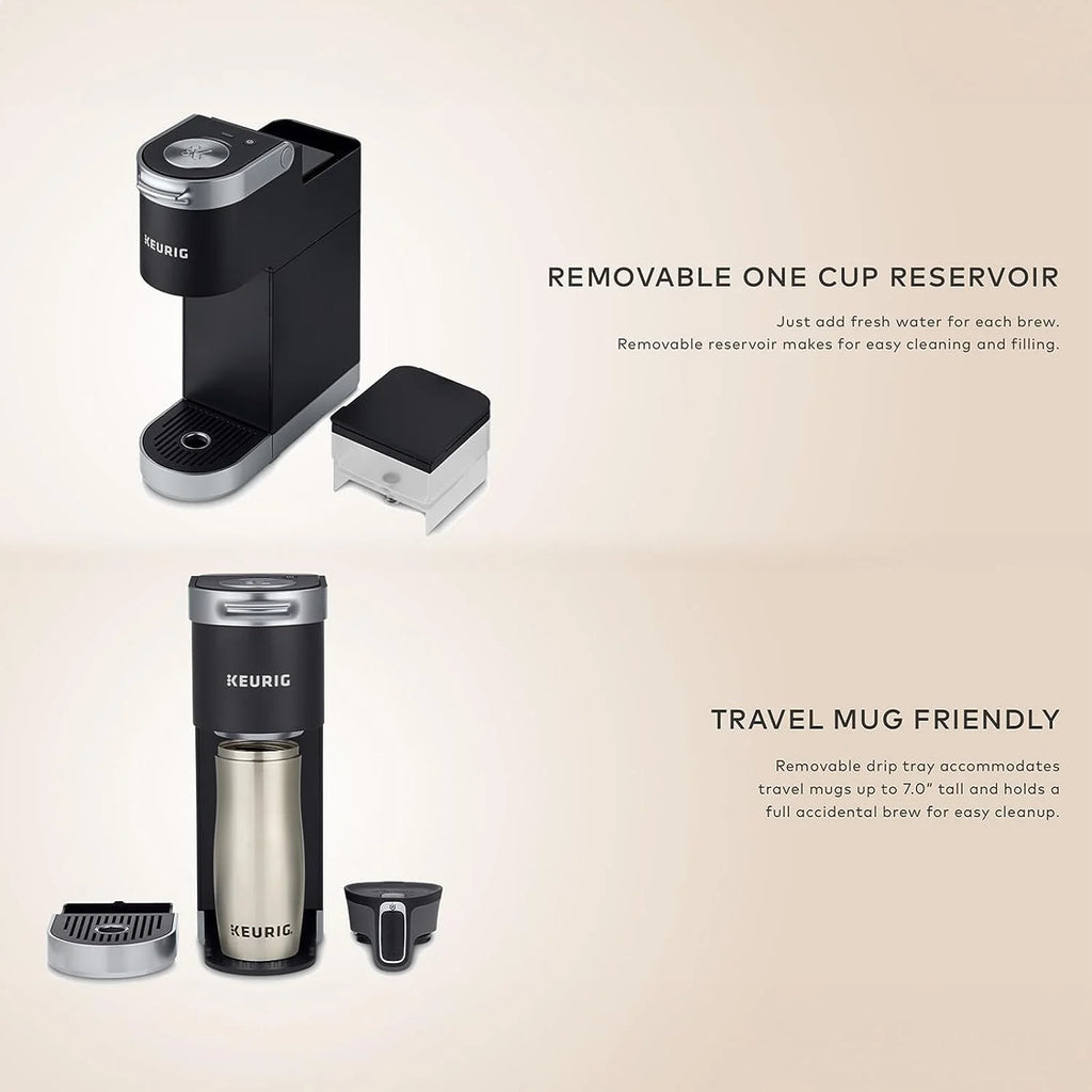 Single Serve Coffee Maker with 6-12 oz Brew Sizes, Black E9314