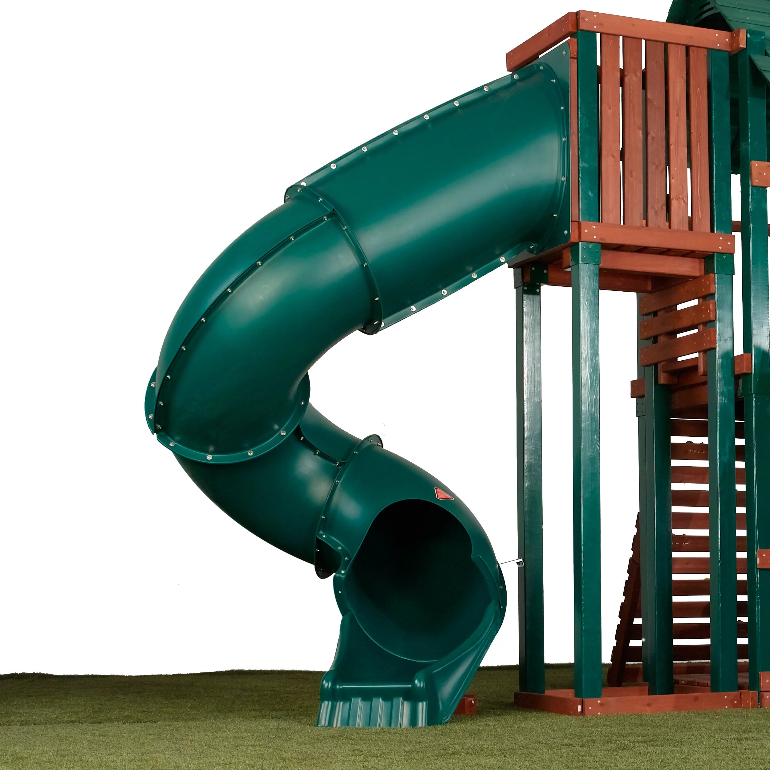 Turbo Tube Slide for Backyard Swing Sets, 7 Foot Deck Heights F66927