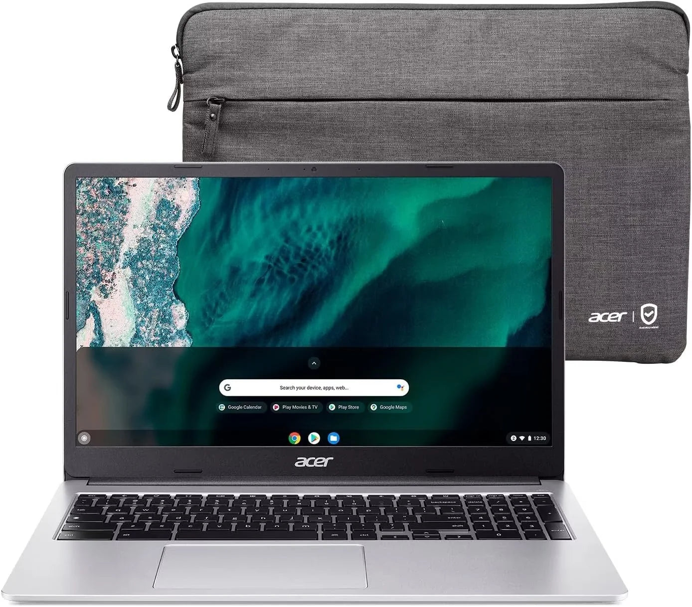 Acer 15.6" Chromebook 315 Laptop, Intel Celeron N4020, 4GB RAM, 64GB eMMC, Intel UHD Graphics 600, Wi-Fi, Bluetooth, Chrome OS, Notebook with USBHUB