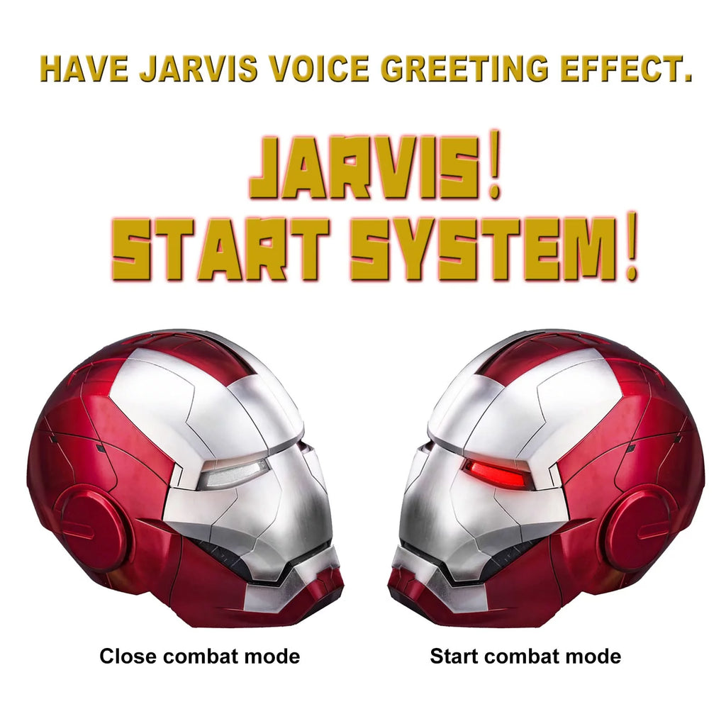 Iron Man Helmet Electronic Wearable Mask with LED Eyes Q3404