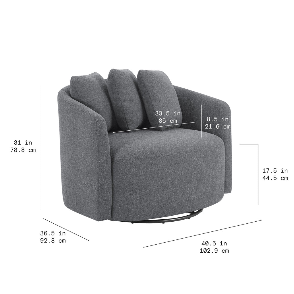 Charcoal Accent Chair S353