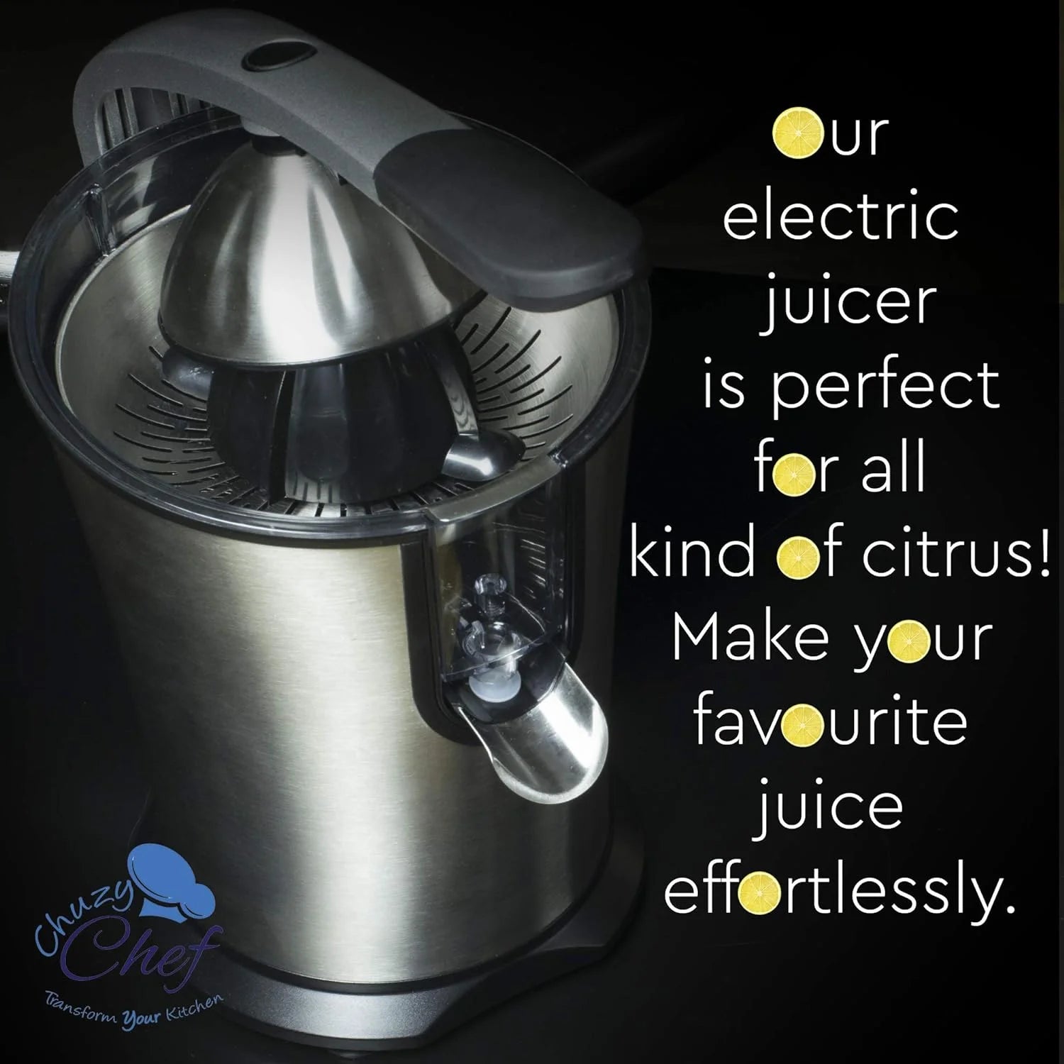 Electric Citrus Juicer with Anti-Drip Press, 300W E499863