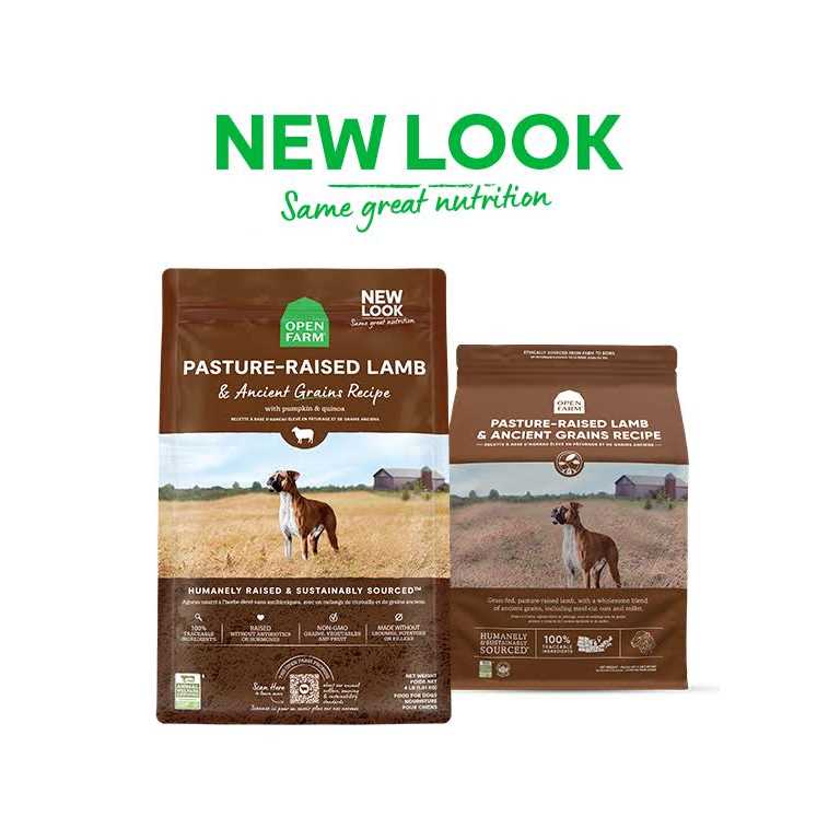 Pasture Raised Lamb Ancient Grains Dry Dog Food J238053