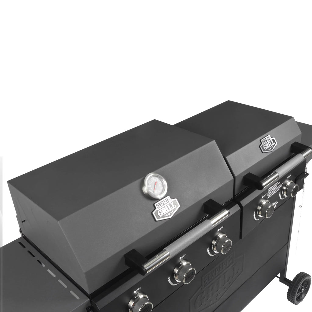 5 Burner Propane Gas Grill and Griddle, Black R371540