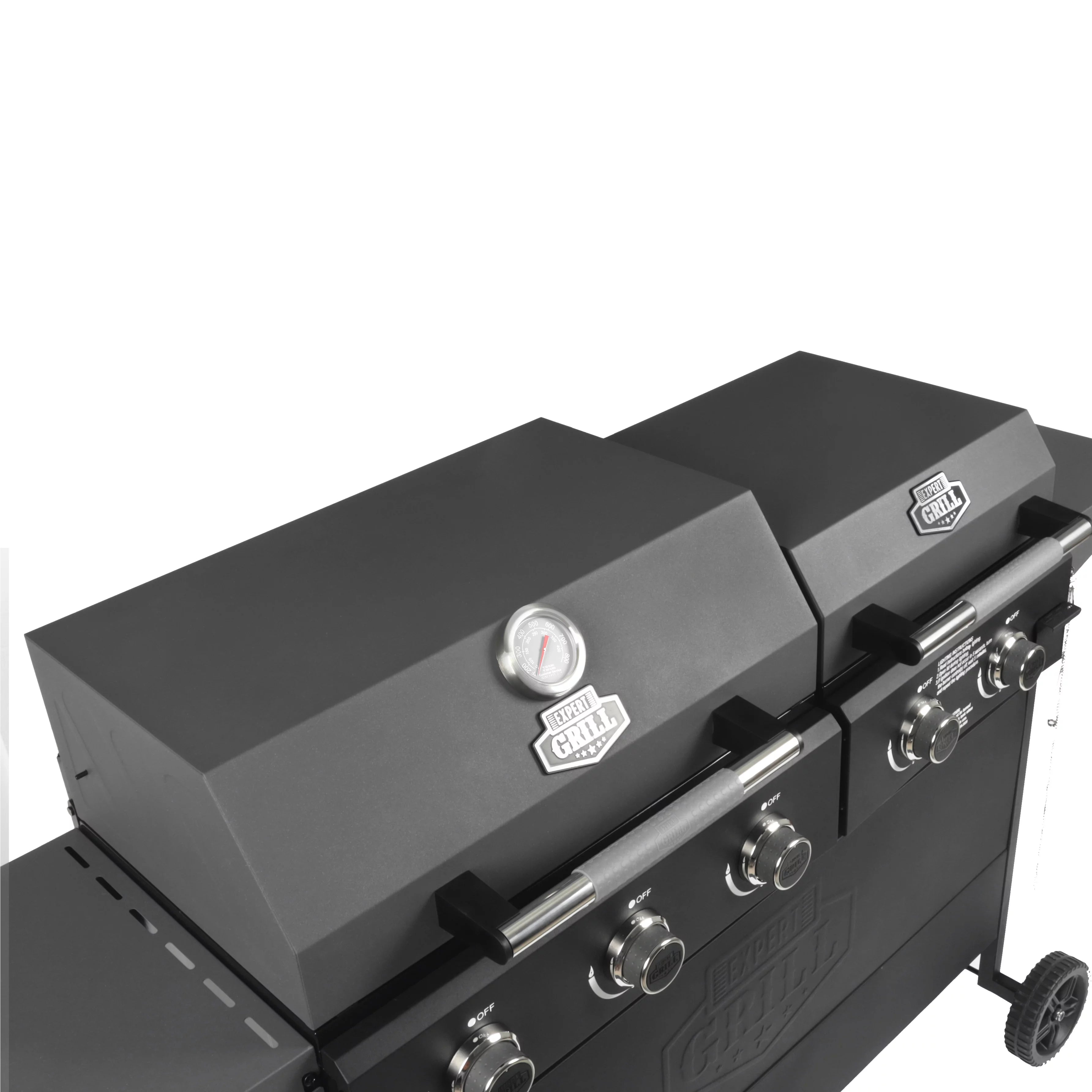 5 Burner Propane Gas Grill and Griddle, Black R371540