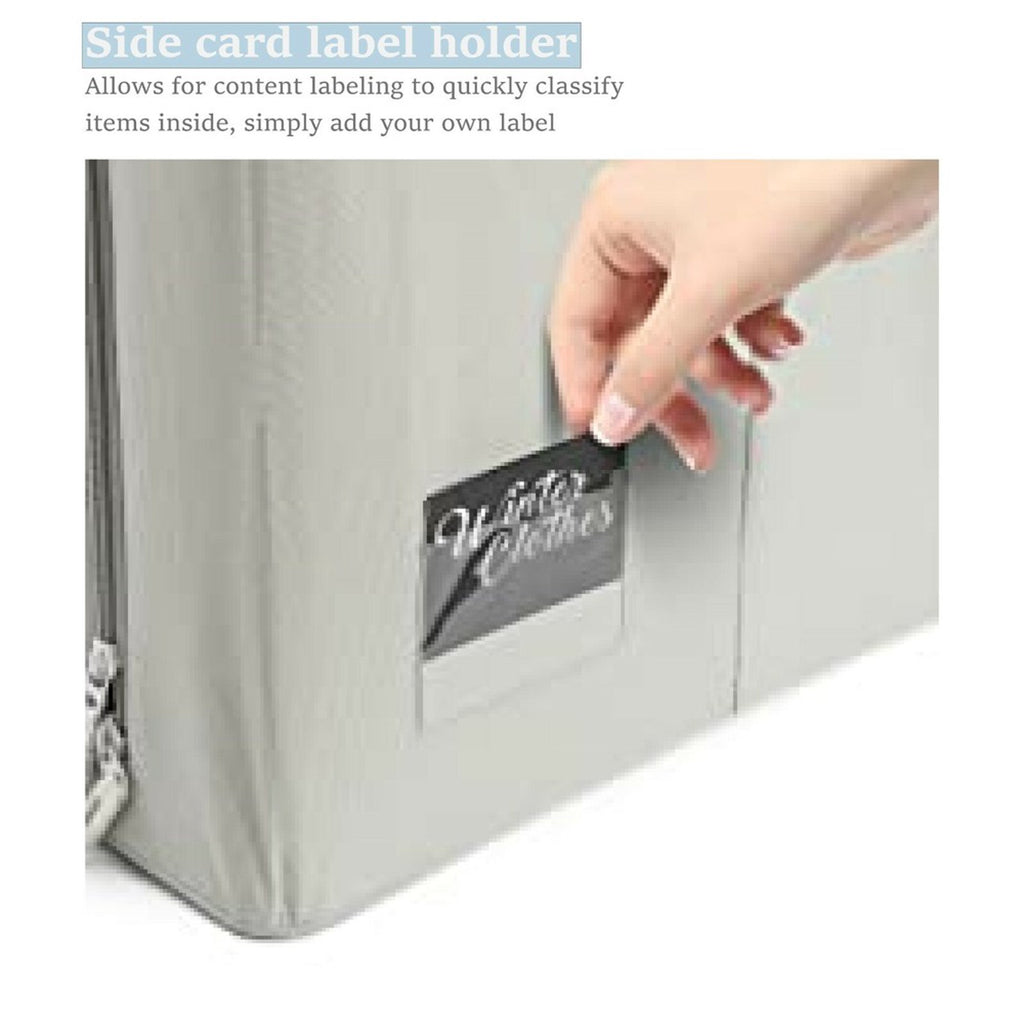 Stackable Clothes & Blanket Storage Bags - Underbed & Closet Organizer (2-Pack) U2111