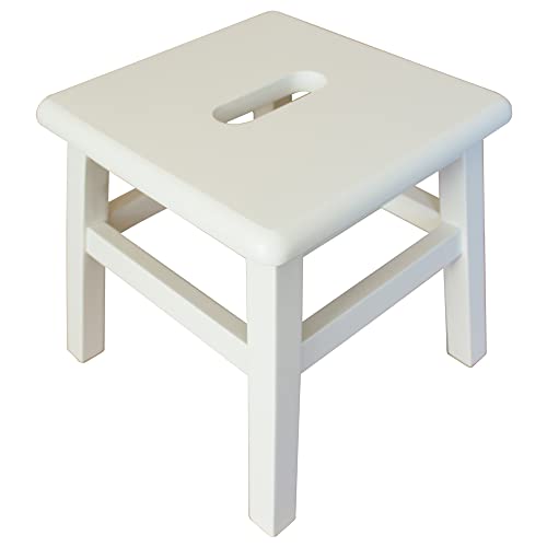 Solid Hardwood Step Stool for Adults and Kids, 12.25 Inches, Unfinished Q950