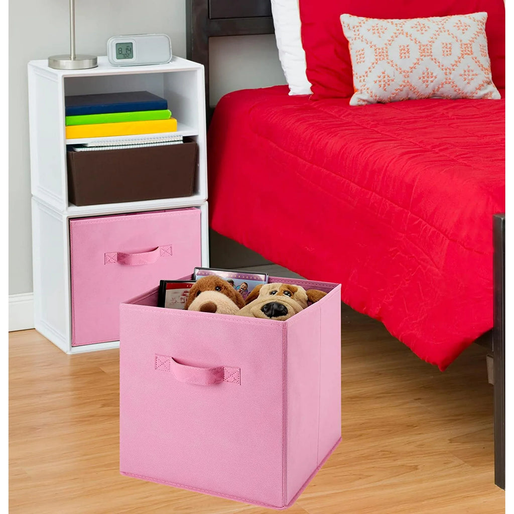 Foldable Laundry Storage Bins 6-Pack Collapsible Cube Organizers S910