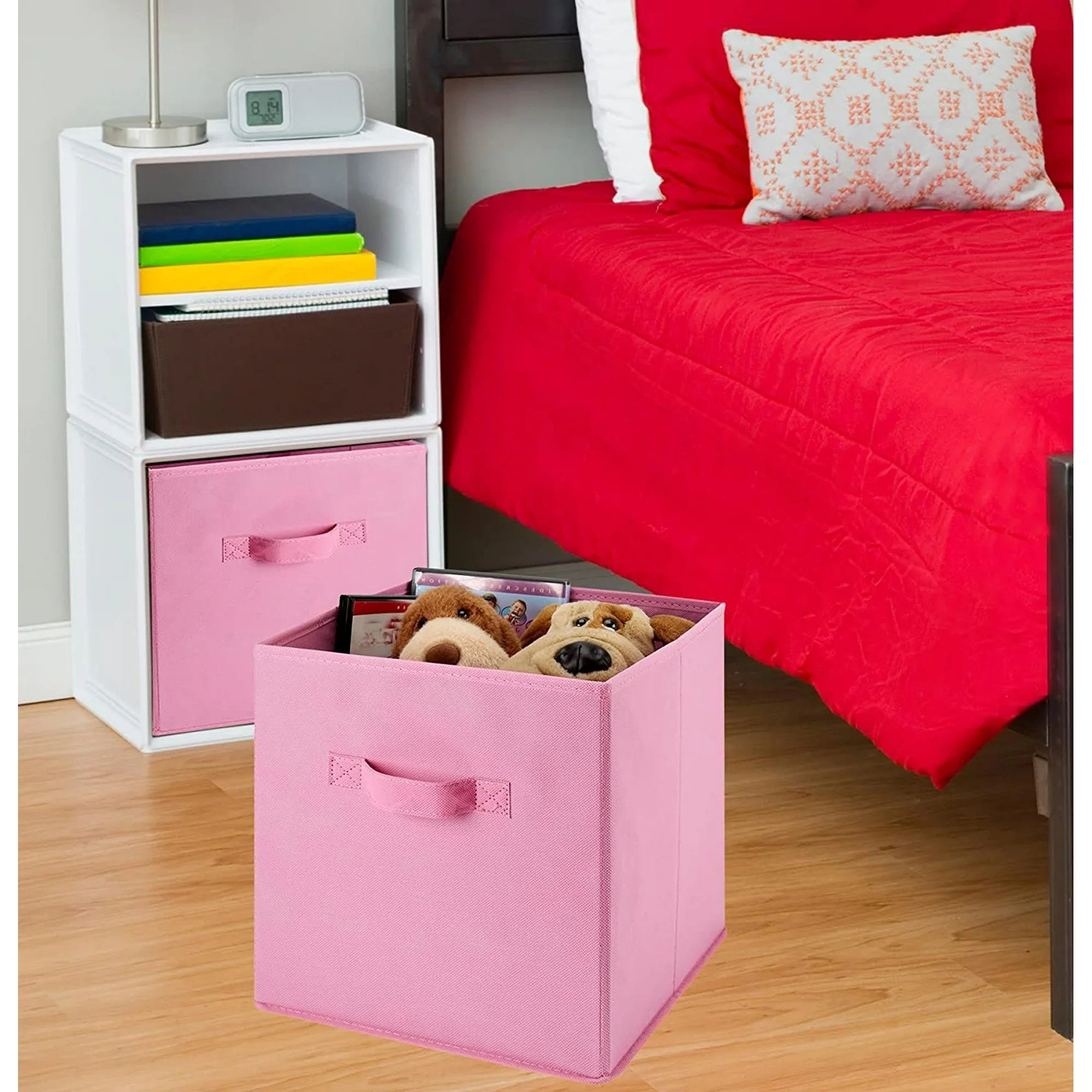 Foldable Laundry Storage Bins 6-Pack Collapsible Cube Organizers S910