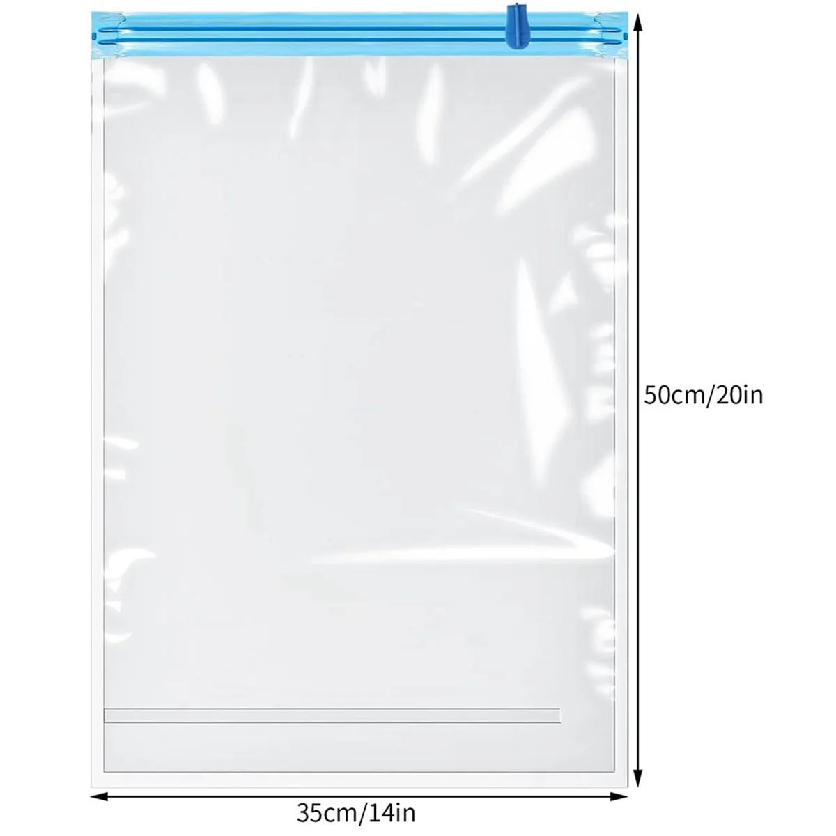 Reusable Roll Up Compression Bags for Travel, Medium Vacuum Storage Y7384