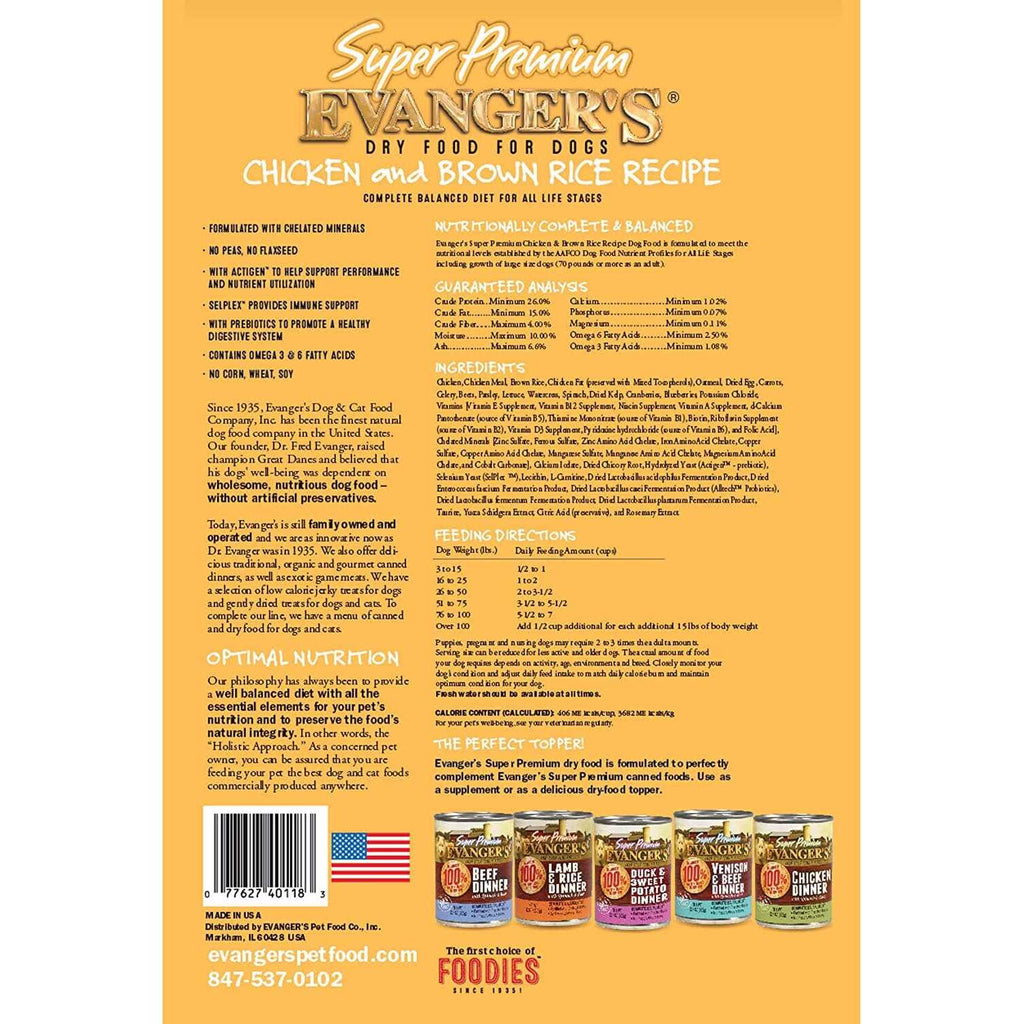 Chicken with Brown Rice Dry Dog Food D689