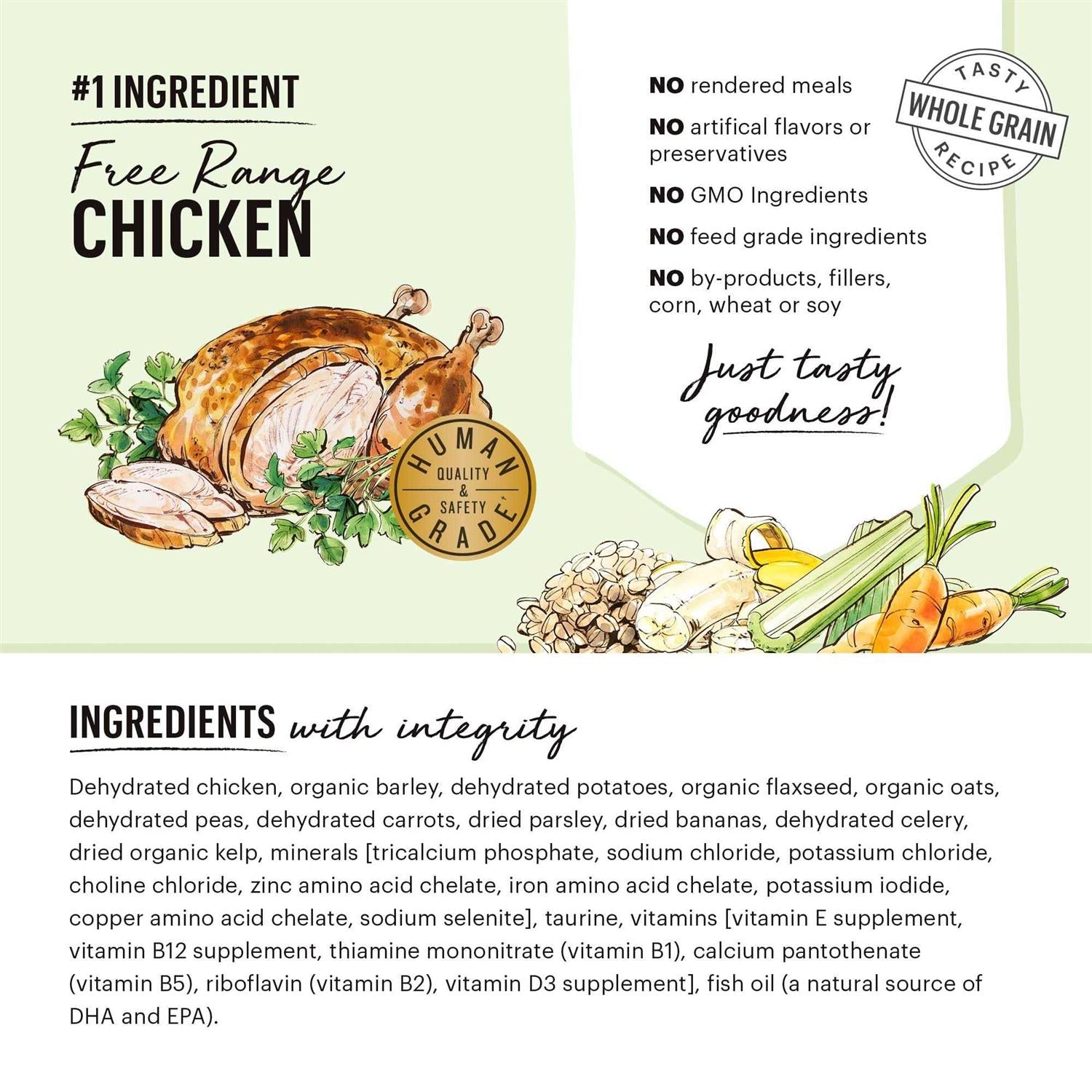 Dehydrated Whole Grain Chicken Dog Food G844