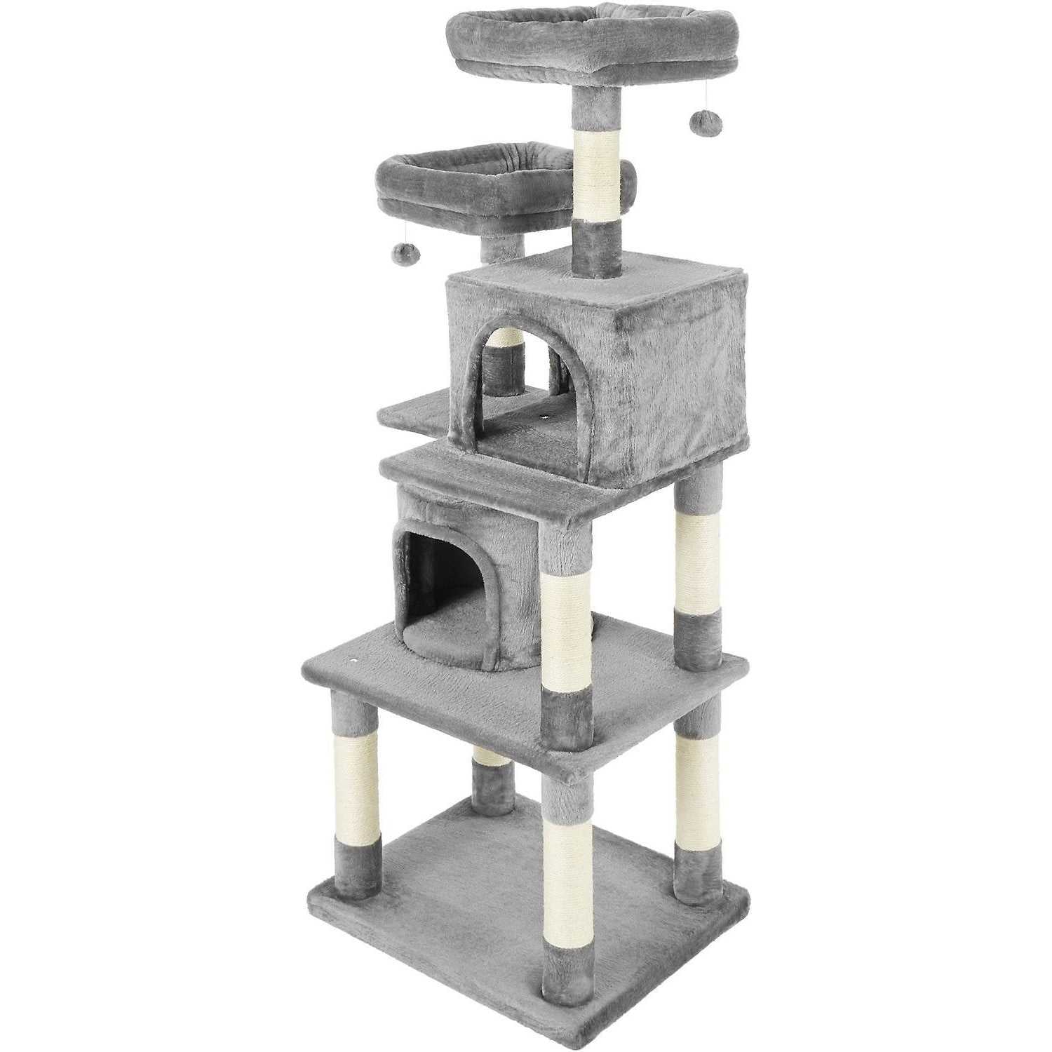 Faux Fur Cat Tree Condo U80803