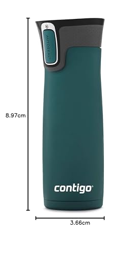 Stainless Steel Travel Mug with Autoseal Lid, 16oz S722195