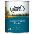NutriSource Adult Chicken &amp; Rice Canned Dog Food - Pet Supplies online store