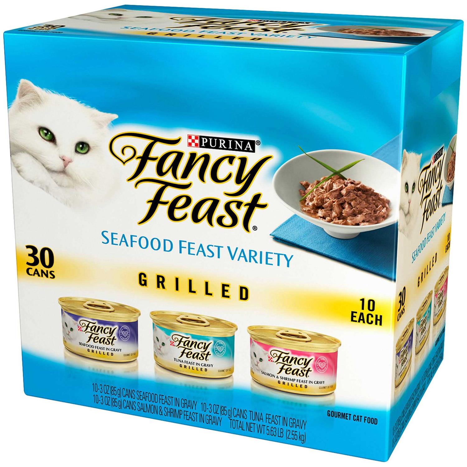 Wet Cat Food Variety Pack Seafood Grilled Collection J840