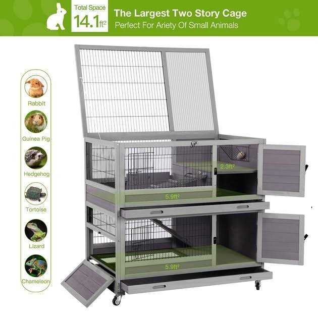 Outdoor Rabbit Hutch Bunny Cage V646