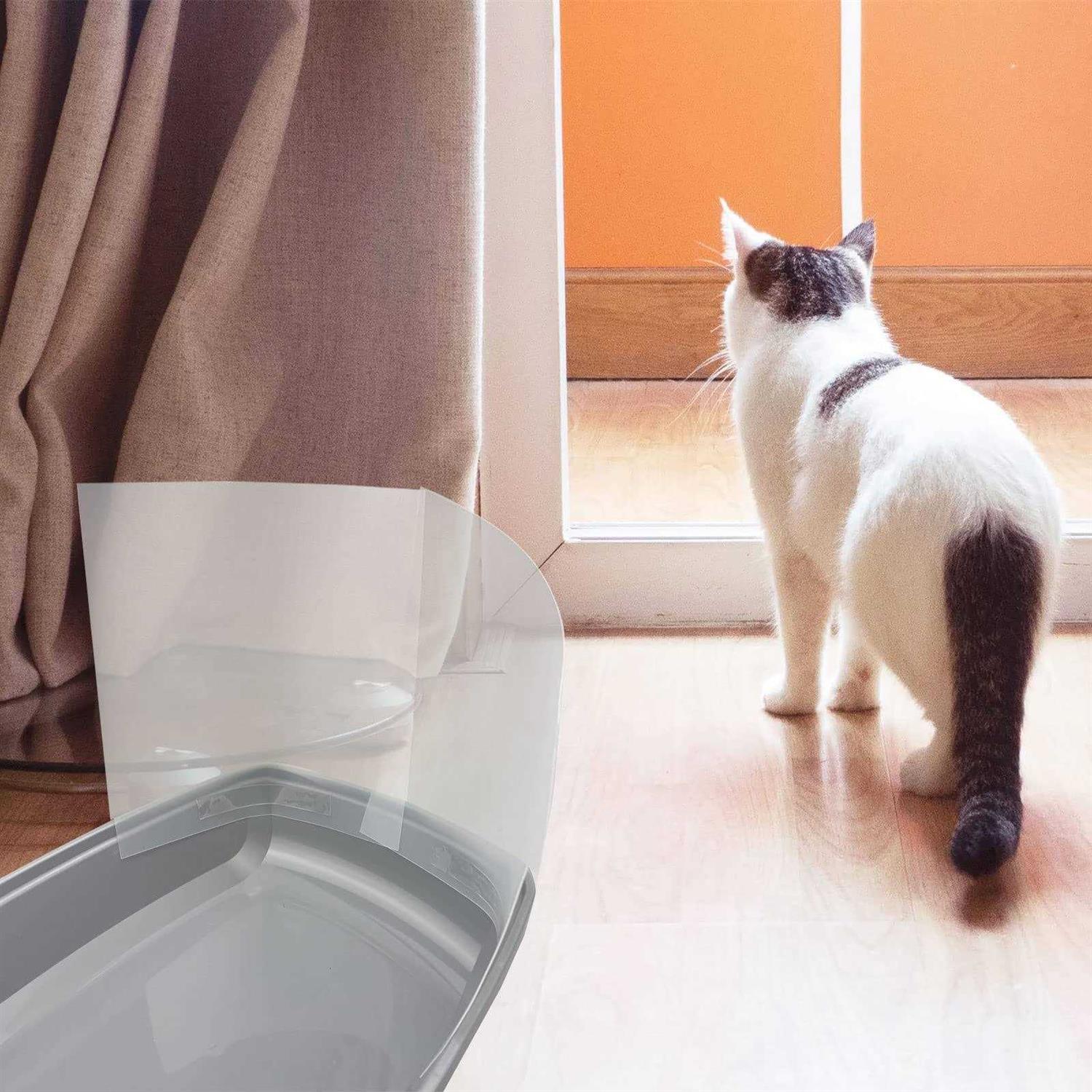 Cat Litter Box Pee Shields, 3 Pack, Easy Clean Anti-Splashing O418