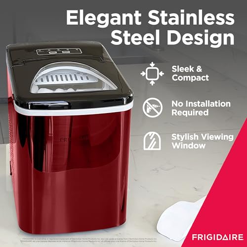 Countertop Ice Maker, Compact, 26 lbs per Day, Stainless Y316520