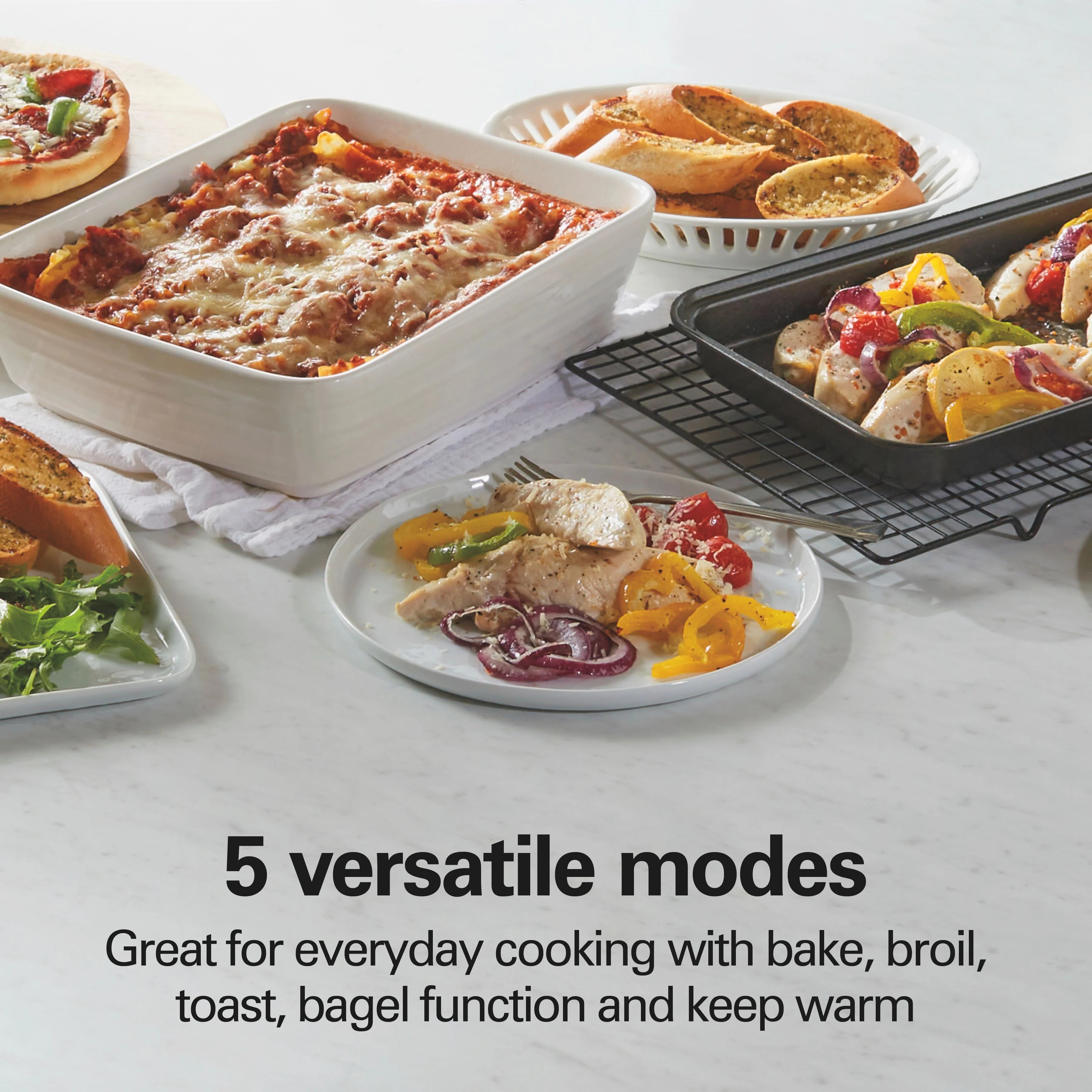 Toaster Oven, Black with Gray Accents I3994