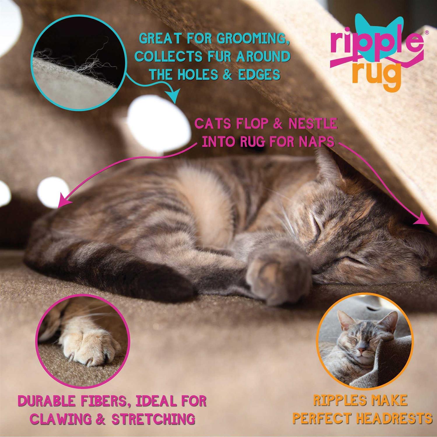 Ripple Rug Cat Activity Play Mat R925307