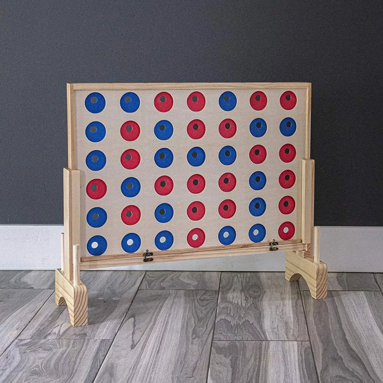 Giant Connect 4 Game - 4 in A Row Wooden Family Game Indoor/Outdoor Use C266540