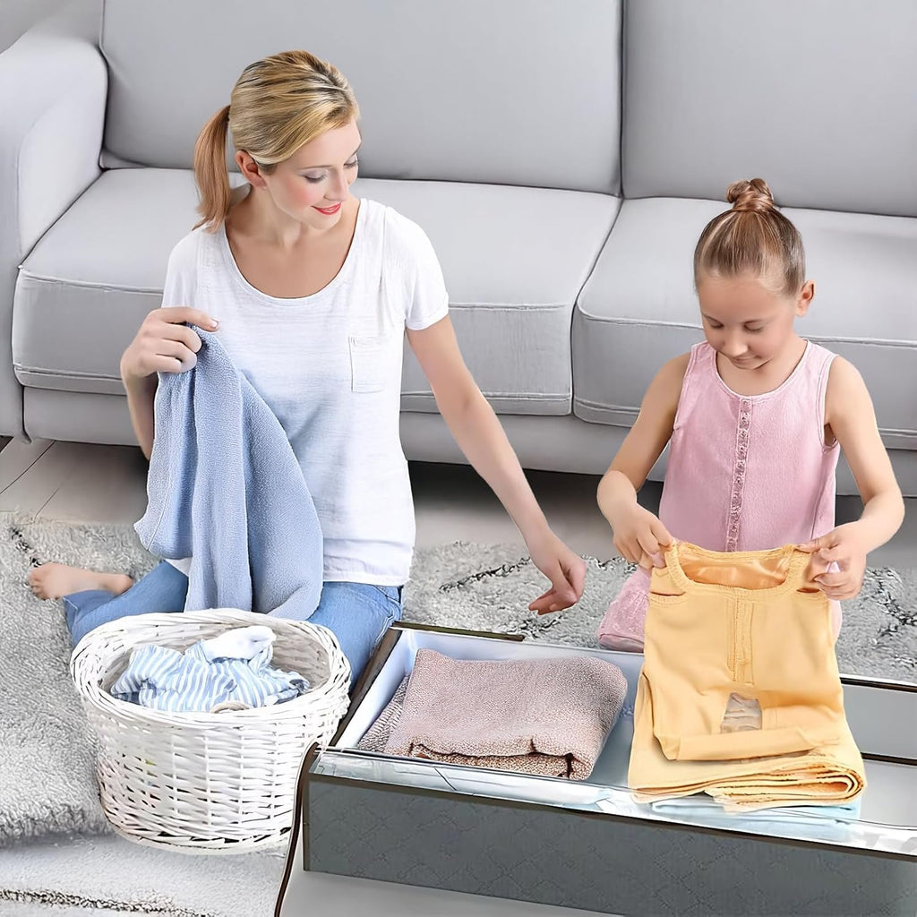 Under Bed Storage Containers Foldable Bags for Blankets and Sweaters H578