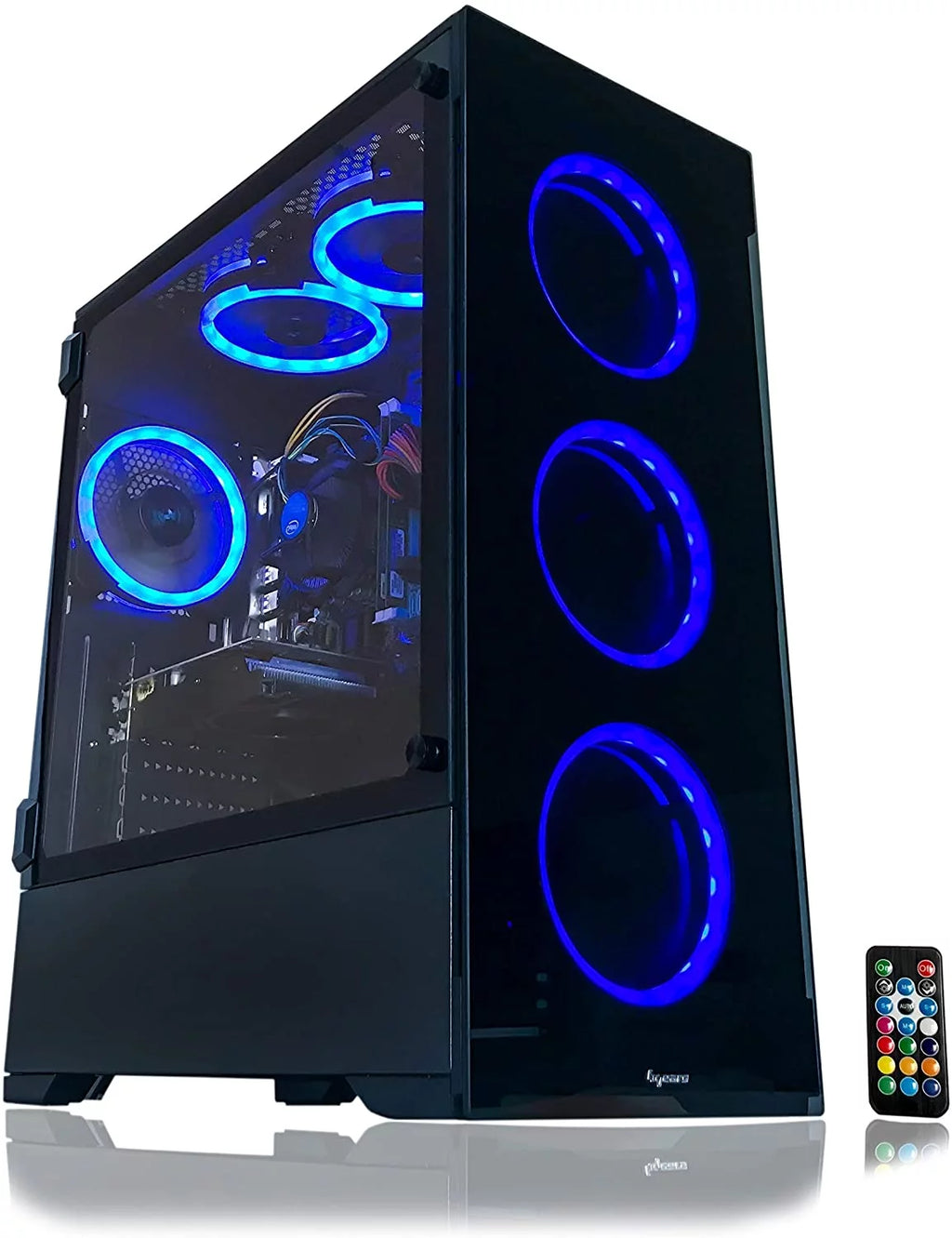 Gaming PC Desktop Computer Intel 3.70GHz 16GB RAM 512GB SSD WiFi RX 580 8GB Windows 11 RGB T124