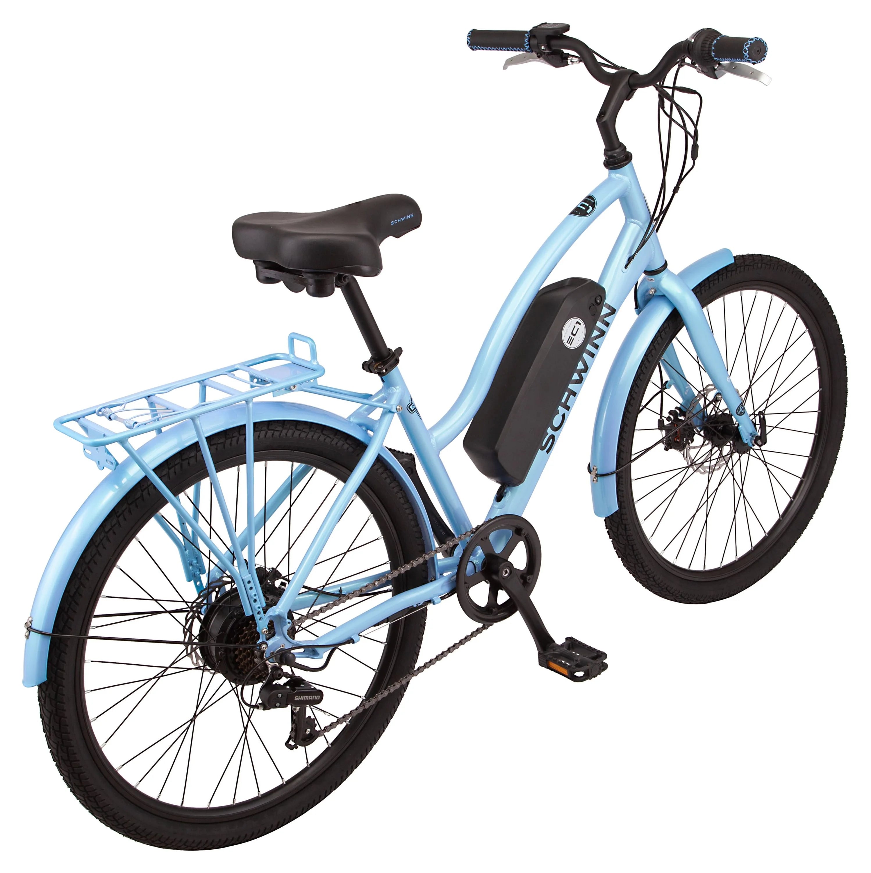 26" Electric Cruiser Bike for Adults, 7 Speeds N75789