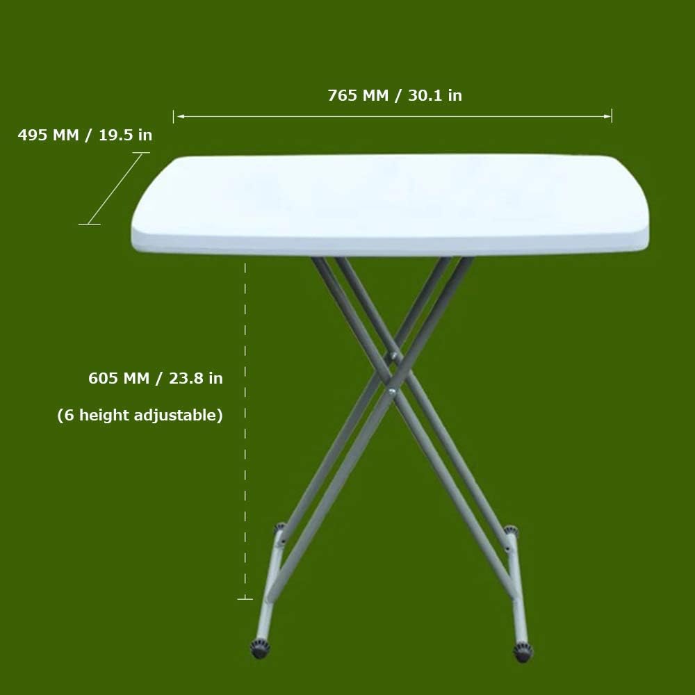 Lightweight Folding Table for Small Spaces, White S2383
