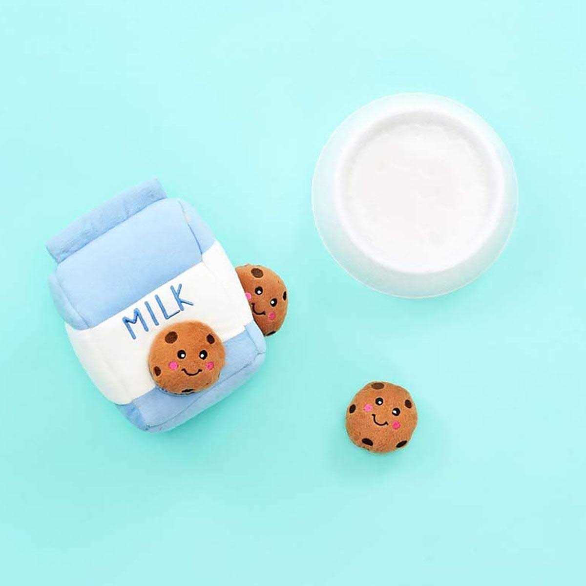 Milk and Cookies Dog Toy H54417