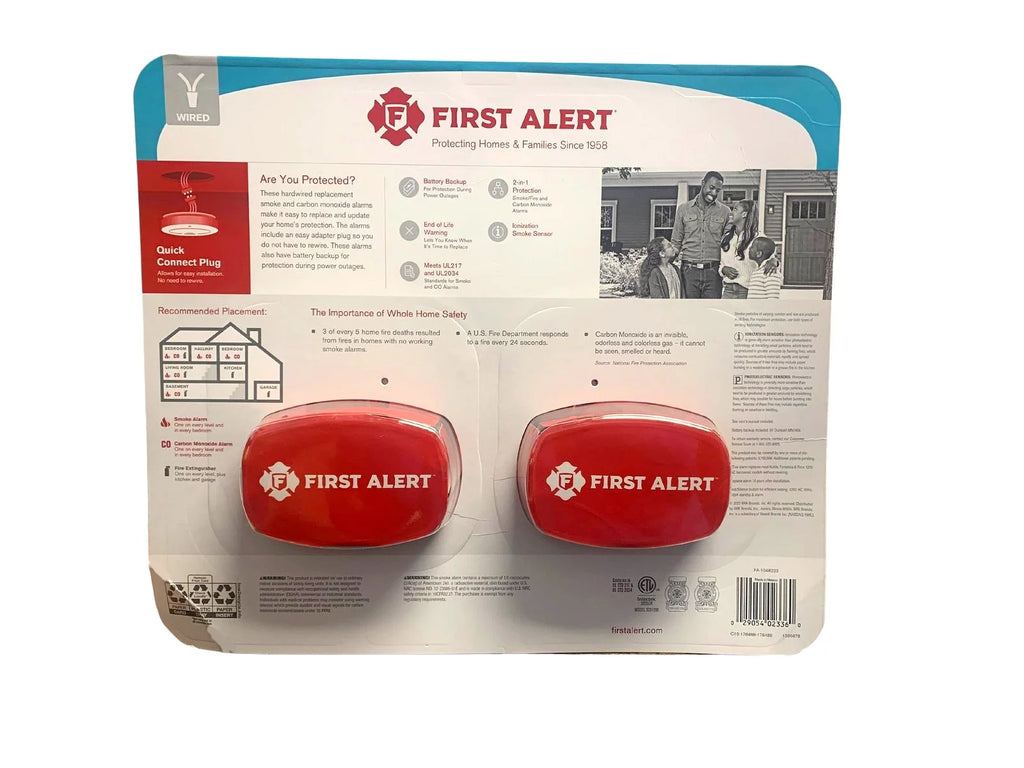 Hardwired Smoke & Carbon Monoxide Detector 2-Pack W8924