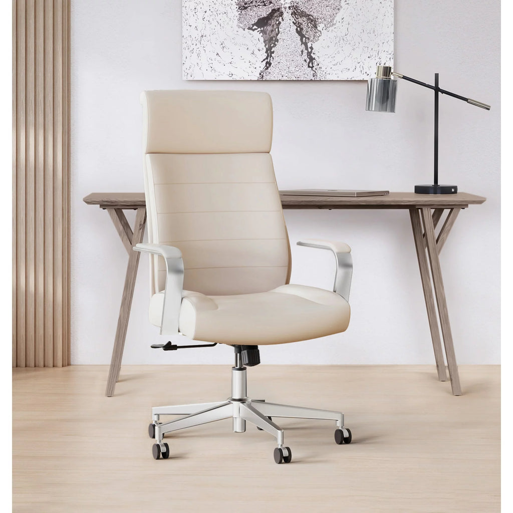 Modern Comfort Vegan Leather High-Back Executive Office Chair B176038