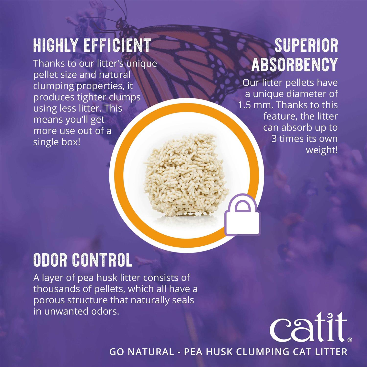 Pea Husk Clumping Cat Litter G21620