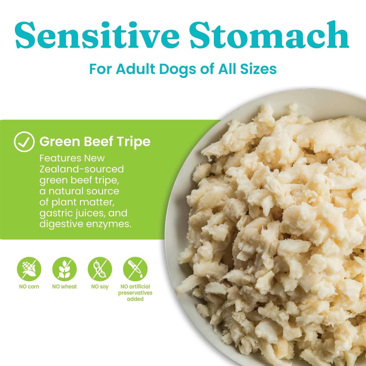 Green Cow Tripe Beef Free Dog Food V89111