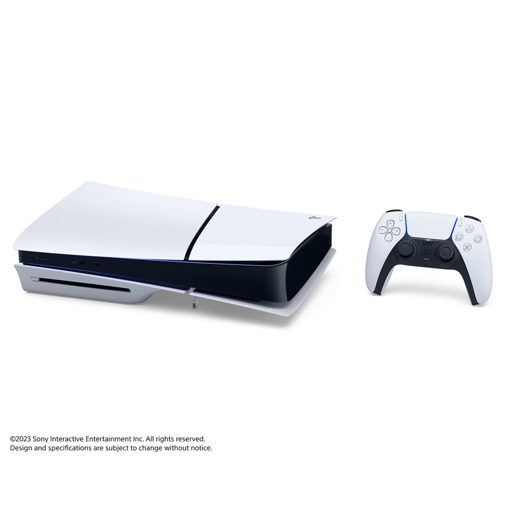 PS5 Slim Disc Edition 1TB Gaming Console with Spider-Man 2 Bundle and Controller Charger H552238