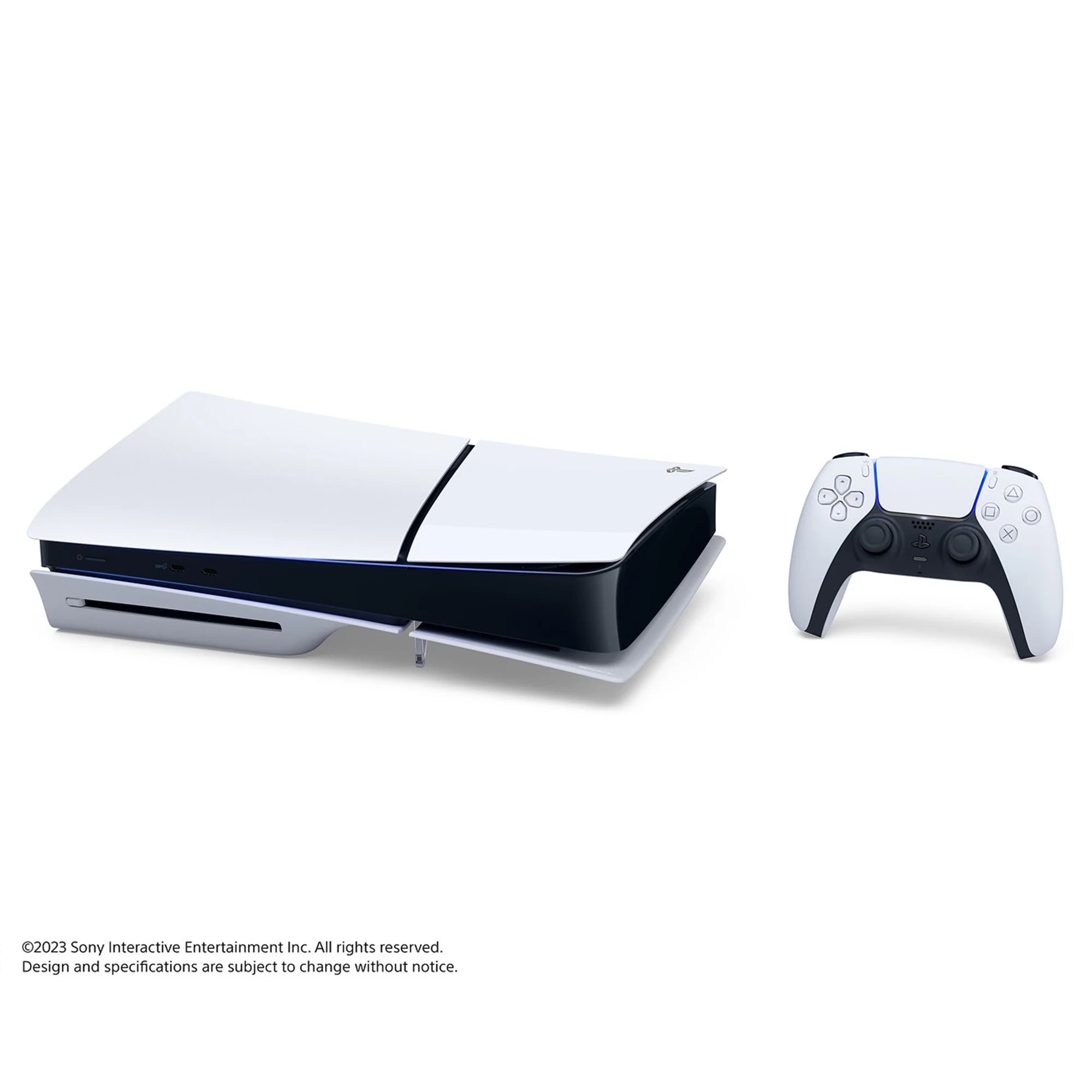 PS5 Slim Disc Edition 1TB Gaming Console with Spider-Man 2 Bundle and Controller Charger H552238