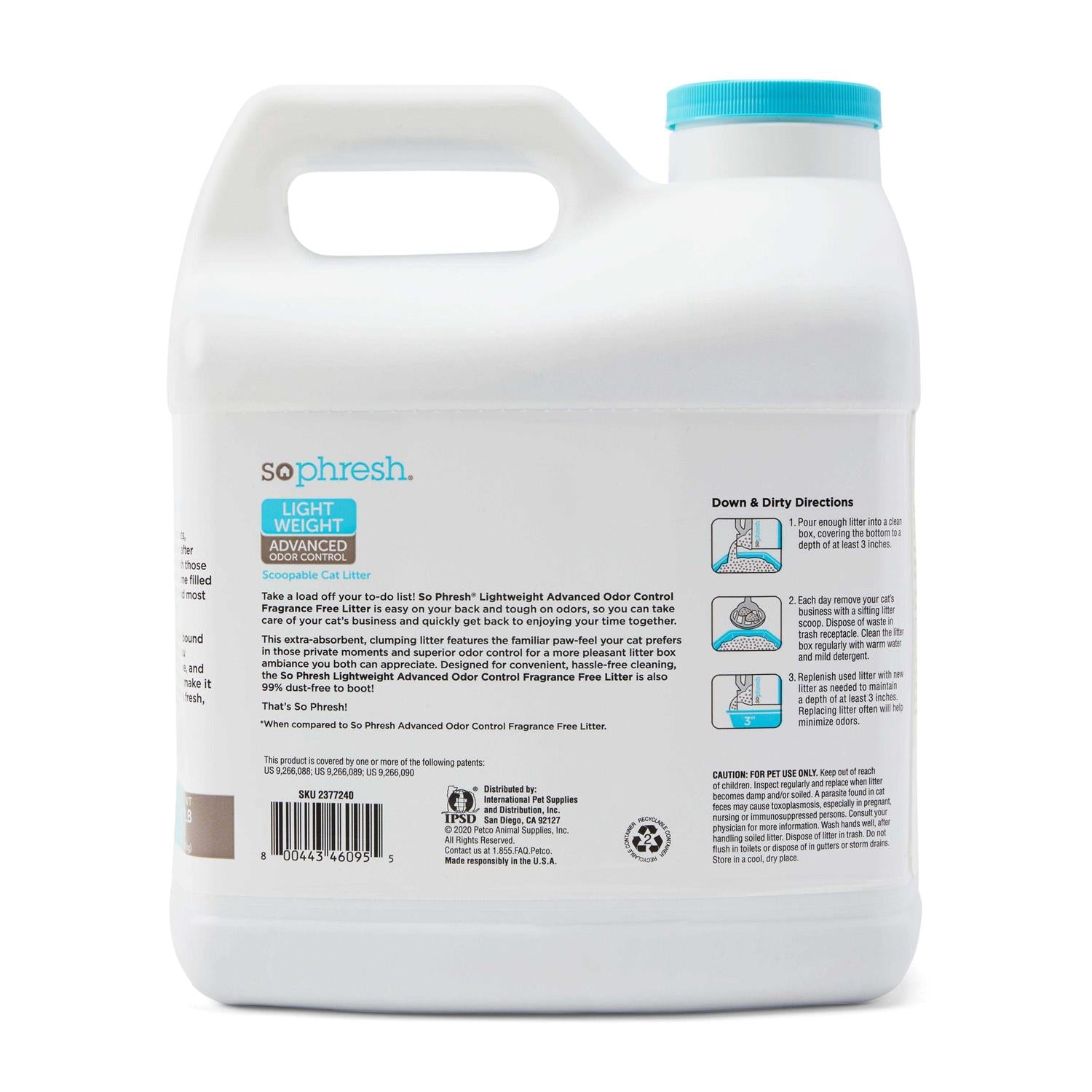 Lightweight Advanced Odor Control Cat Litter P990