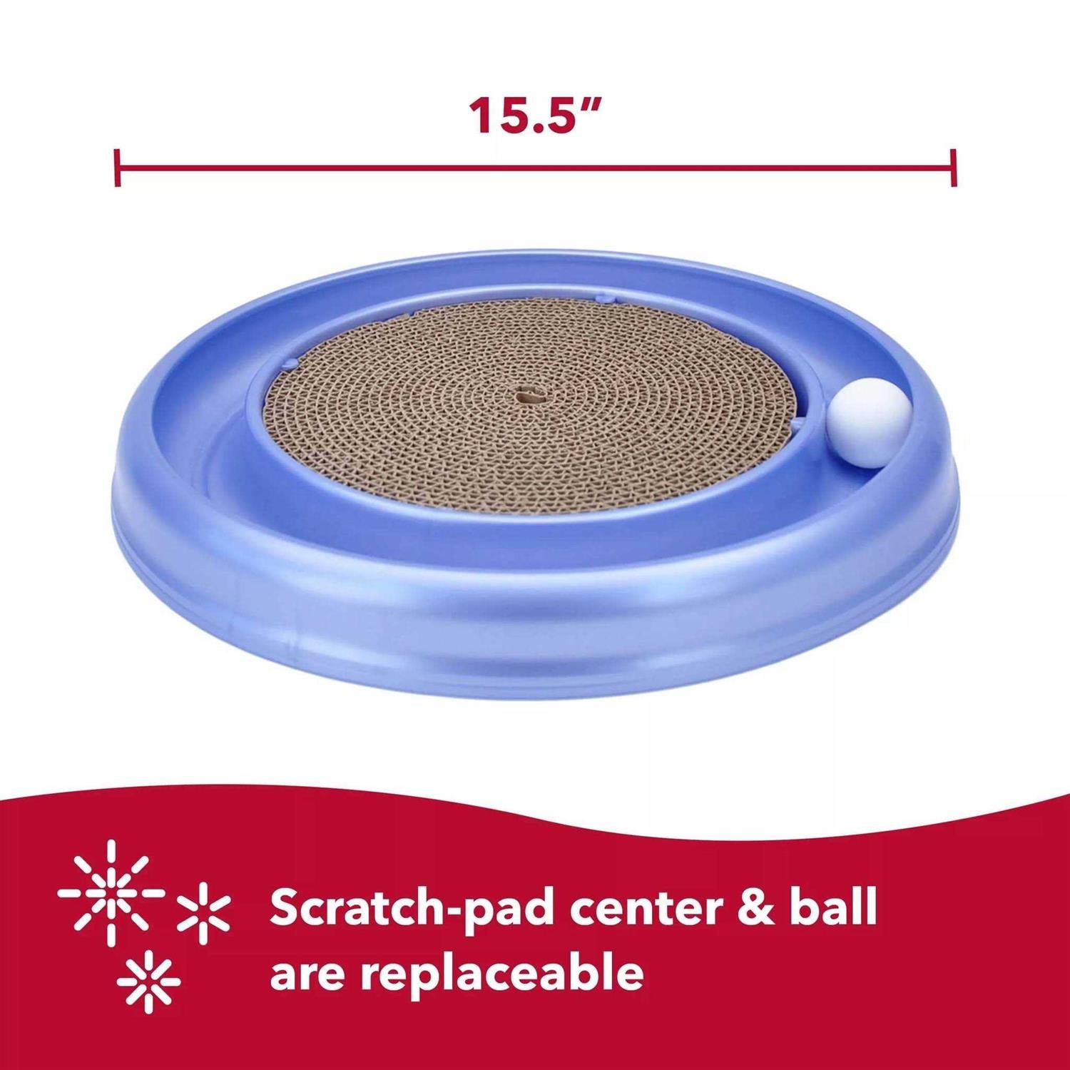 Cat Scratcher Toy with Track Ball T8468