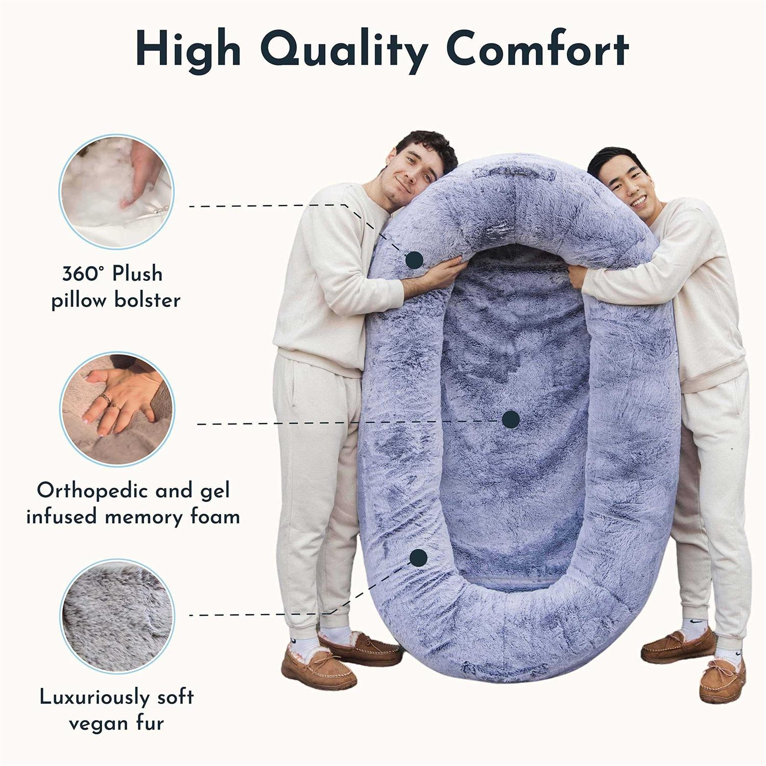 Human Dog Bed for Adults - Extra Large Floor Lounger Q641