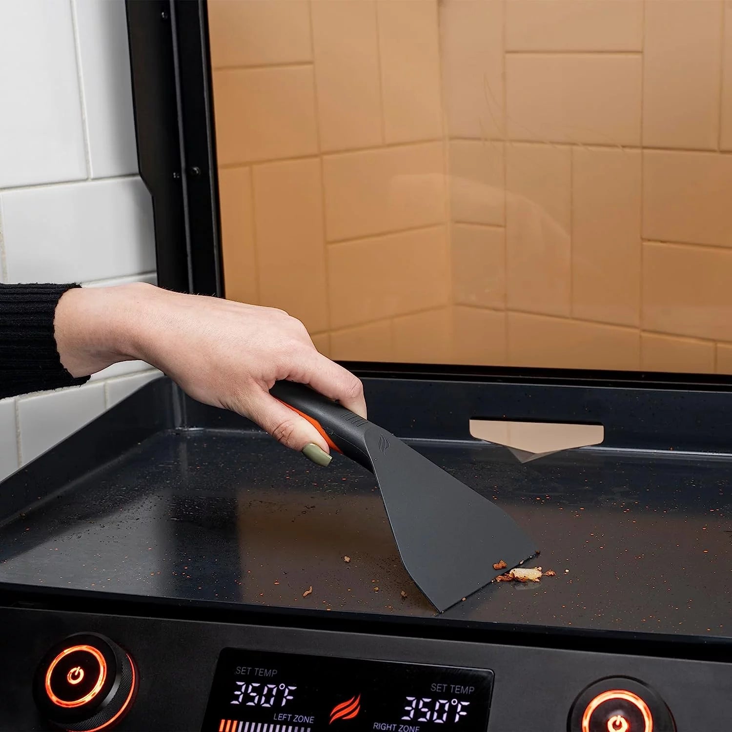 22 Inch Electric Griddle Nonstick with Lid, Tabletop with Accessories and Gloves R3911