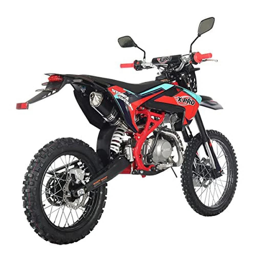 150cc Gas Pit Dirt Bike with Lights, 4-Speed Manual, 19"/16" Tires V369999