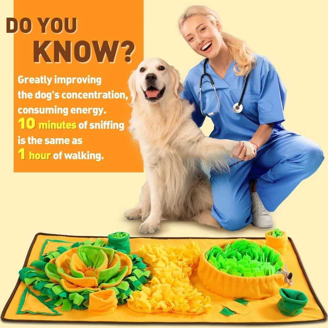 Snuffle Mat for Dogs Non-slip Carrot Enrichment Game J6671