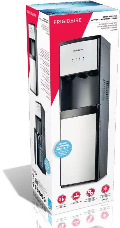 5 Gallon Bottom Loading Hot and Cold Water Dispenser, Stainless Steel U7163
