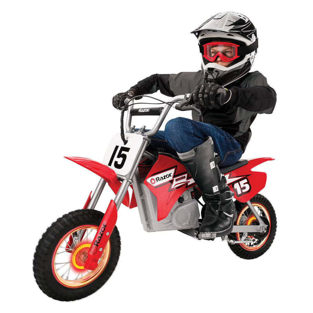 24V Electric Toy Motocross Motorcycle Dirt Bike, Red H83145