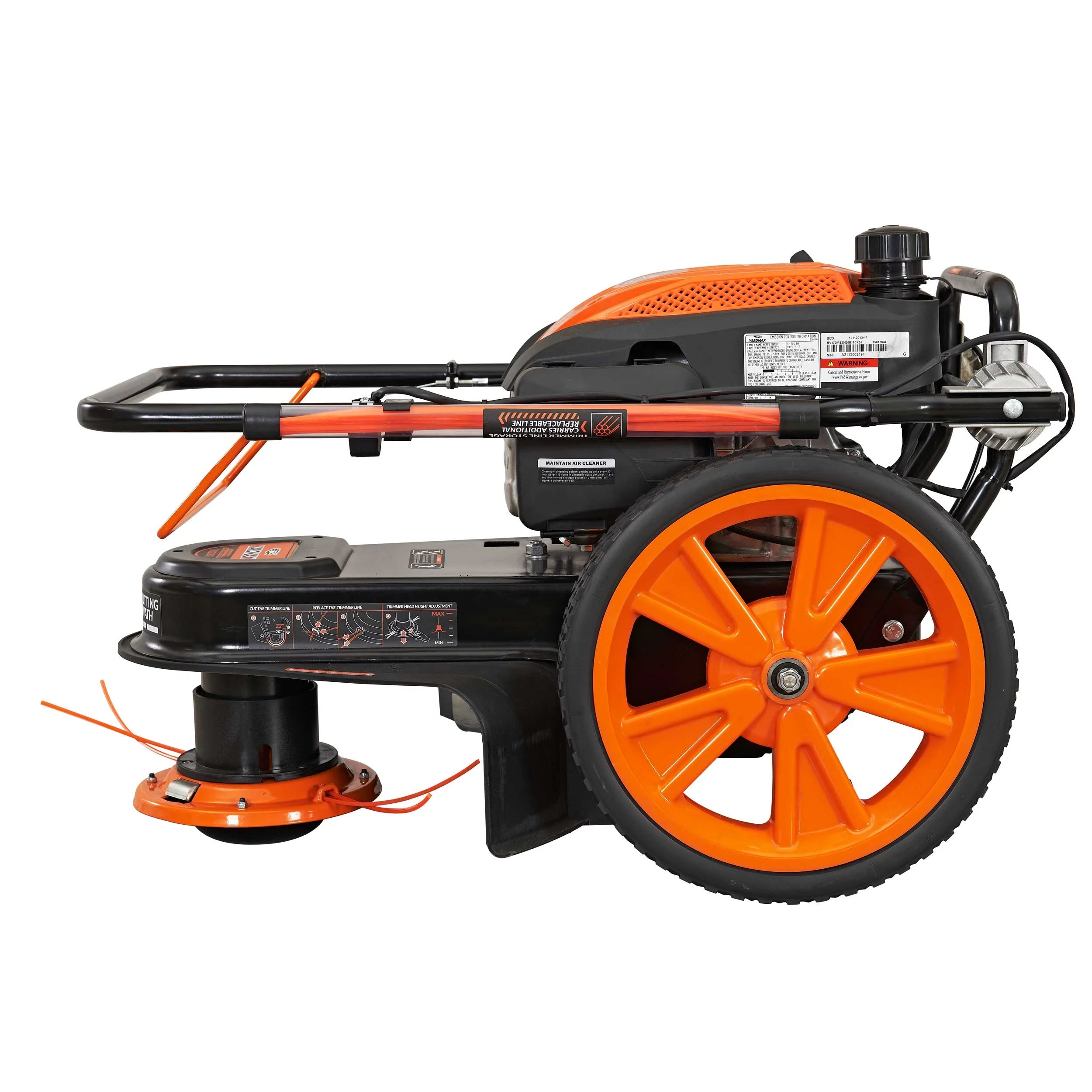 22 in. 170cc Gas Walk Behind String Trimmer Mower V2340